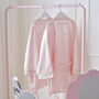 Pink Satin Embroidered Dressing Gown Seven 9yrs, thumbnail 1 of 3
