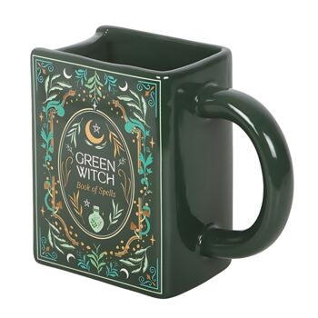 Green Witch Book Shaped Mug, 2 of 4