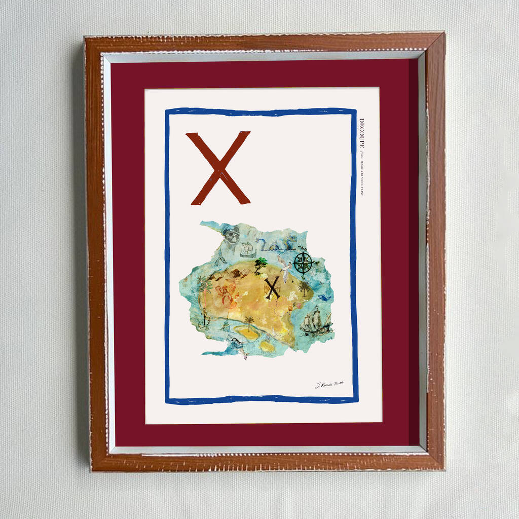 'X' For X Marks The Spot Limited Edition Print, 1 of 6