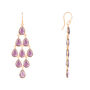 Erviola Gemstone Cascade Earring Plated Sterling Silver, thumbnail 8 of 12