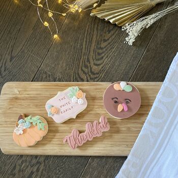 Thanksgiving Personalised Vanilla Cookie Gift, 4 of 9