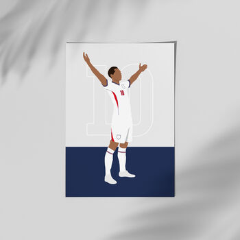 Jude Bellingham World Cup England Football Print, 3 of 4