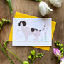 Spencer The Spaniel Illustrated Blank Greeting Card, thumbnail 1 of 10