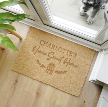 Personalised Home Sweet Home Doormat, 4 of 6
