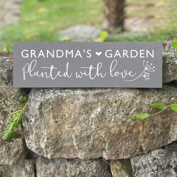Grandma's Garden Wooden Sign, 4 of 5