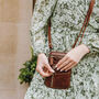 Leather Smartphone Crossbody Shoulder Bag, thumbnail 2 of 7