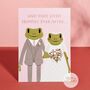 Wedding Card: Happily Ever After Frog Card, thumbnail 2 of 5