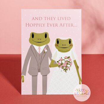 Wedding Card: Happily Ever After Frog Card, 2 of 5