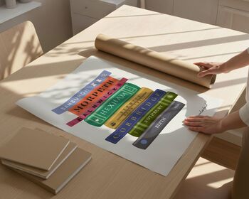 Northumberland Towns Book Stack Art Print, 4 of 6