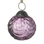 Mauve Rippled Glass Bauble, thumbnail 1 of 2