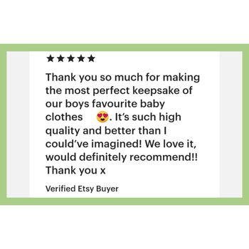 Baby Clothes Memory Quilt, Professionally Made Comfort Blanket Size, 2 of 12