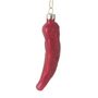 Glass Hanging Red Chilli Christmas Tree Decoration, thumbnail 4 of 4