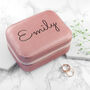 Personalised Pink Travel Jewellery Case, thumbnail 9 of 10