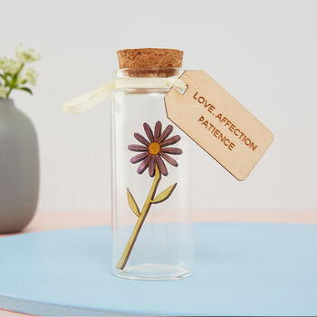 Miniature Flower Message Bottle Keepsake Gift, 6 of 12