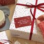 Love You More White Stars Wrapping Paper Set, thumbnail 2 of 4