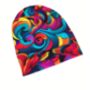 Soft Chemo Headwear Beanie Hat Bandana Bright Swirls, thumbnail 6 of 7