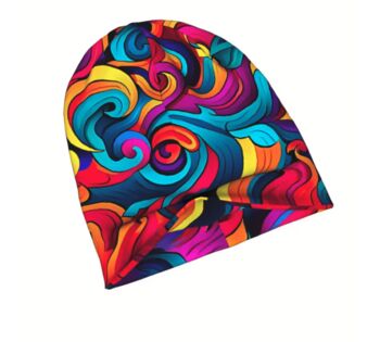 Soft Chemo Headwear Beanie Hat Bandana Bright Swirls, 6 of 7