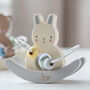 Personalised Wooden Bunny Wire And Bead Toy, thumbnail 5 of 5