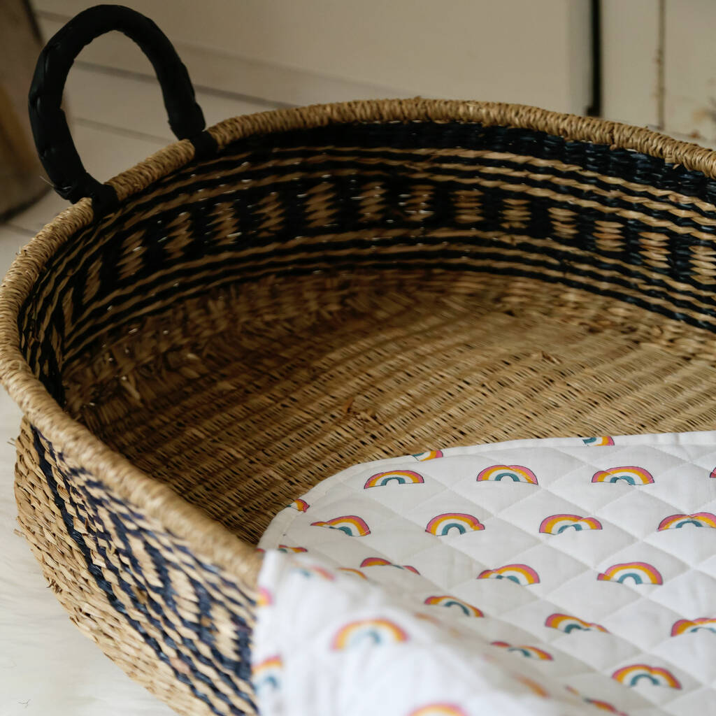 Seagrass Baby Changing Basket Patterned By Mama Designs