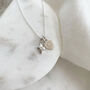 Junior Crucifix Necklace With Personalised Dinky Heart, thumbnail 1 of 9
