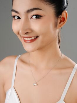 Sterling Silver 925 Lily Of The Valley Pendant Necklace, 8 of 12