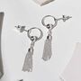 Sterling Silver Tassel Earrings, thumbnail 3 of 8