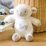 Personalised Lamb Soft Toy Teddy Bear Gift For Children, thumbnail 1 of 5