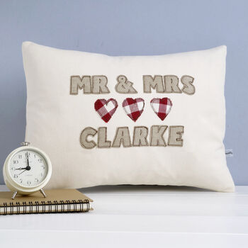 Personalised Wedding Or Anniversary Cushion Gift, 6 of 11