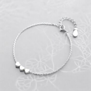 Sterling Silver Heart Bracelet, 2 of 6