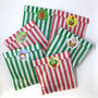 Fill Your Own Advent Stripy Bags, Stickers And Sweets, thumbnail 4 of 7