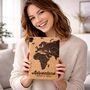 Cork Travel Journal World Map Gift For Travellers, thumbnail 4 of 10