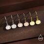 Pumpkin Drop Hook Earrings In Sterling Silver, thumbnail 7 of 11