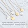Bunny Bracelet – Gift For Rabbit Lovers, Engraved Rabbit Disc Bracelet, Animal Lover Gift, thumbnail 4 of 4