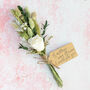 Mother's Day Dried Flower Posy With Ivory Rose, thumbnail 1 of 2
