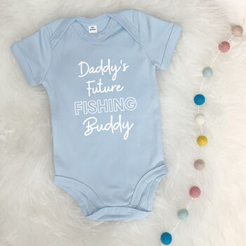 Daddy's Future… Buddy Personalised Babygrow, 2 of 8