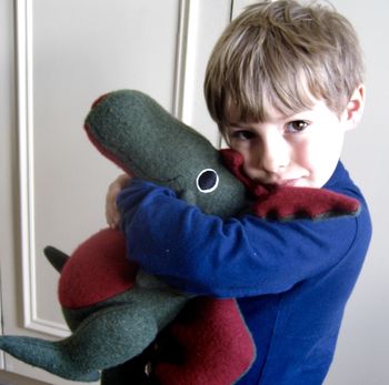 Dragon Soft Toy Large Handmade And Personalised, 6 of 10
