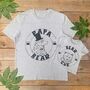 Papa Bear And Cub Organic T Shirt Set, thumbnail 1 of 6
