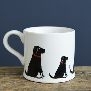 Black Labrador Organic Cotton Tea Towel, 4 of 12