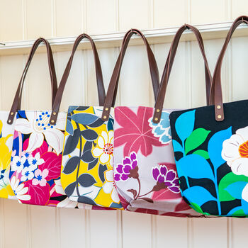 Flower Paradise Luxury Japanese Tote Bag, 4 of 4