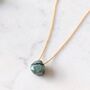 Emerald Teardrop May Birthstone Necklace, thumbnail 1 of 6
