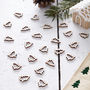 Wooden Table Shaped Confetti Christmas, thumbnail 1 of 3