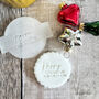 Personalised Christmas Embosser D5 Family Surname Icing Print, thumbnail 2 of 5