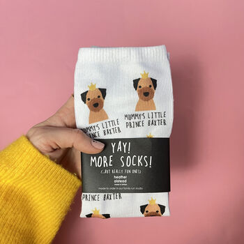 Personalised Little Prince, Dog Socks, 2 of 11