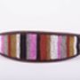 Whippet Or Lurcher Leather Beaded Dog Collar, thumbnail 4 of 12