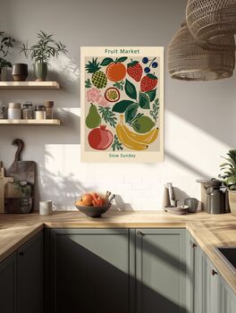 Fruit Market Kitchen Art Print, 5 of 5