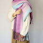 Chunky Knit Oversized Ombre Colour Gradient Scarf, thumbnail 1 of 11