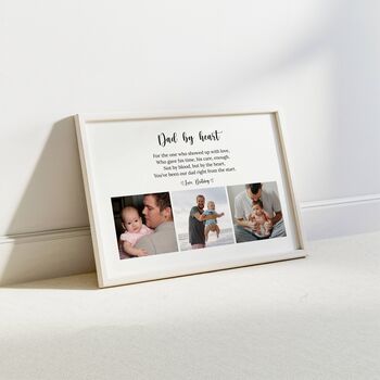 Personalised Dad By Heart Photo Print, 8 of 8