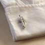 Trumpet Silver Cufflinks Gift For Musicians 316 L Stainless Steel Jazz Accessory, thumbnail 2 of 5