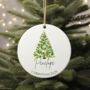 Personalised Ceramic Christmas Bauble, thumbnail 1 of 2