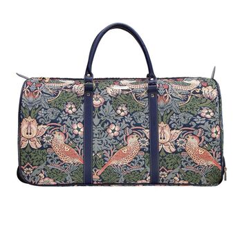 William Morris Strawberry Thief Holdall+Gift Sling Bag, 3 of 12